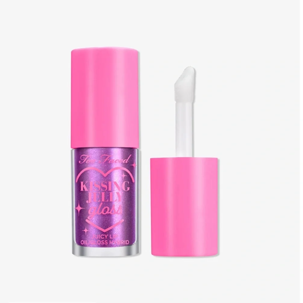 💎 Too Faced Birthday Kiss Kissing Jelly Hydrating Lip Oil Gloss New In Box